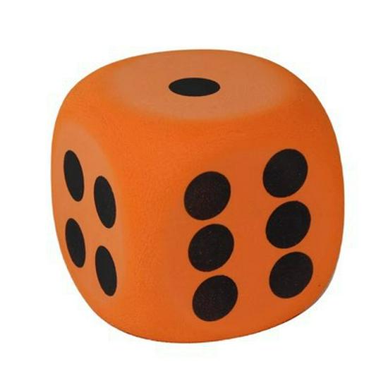 8cm EVA Rounded Corner Foam Dice - Six-Sided, 3.8cm Square