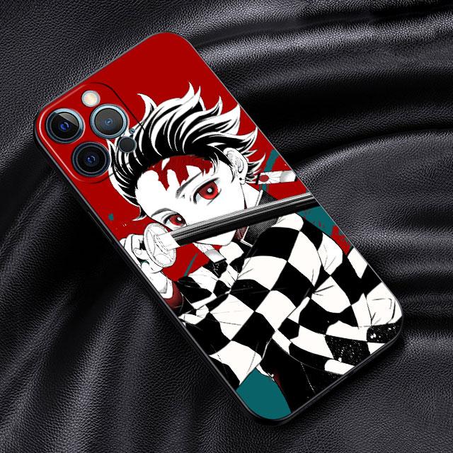 Měkké pouzdro pro Apple iPhone 11 13 Pro Max 14 12 Mini 7 8 Plus X XS XR SE 2020 6 6S 5 5S Kryt na telefon Funda Demon Slayer Anime Capa