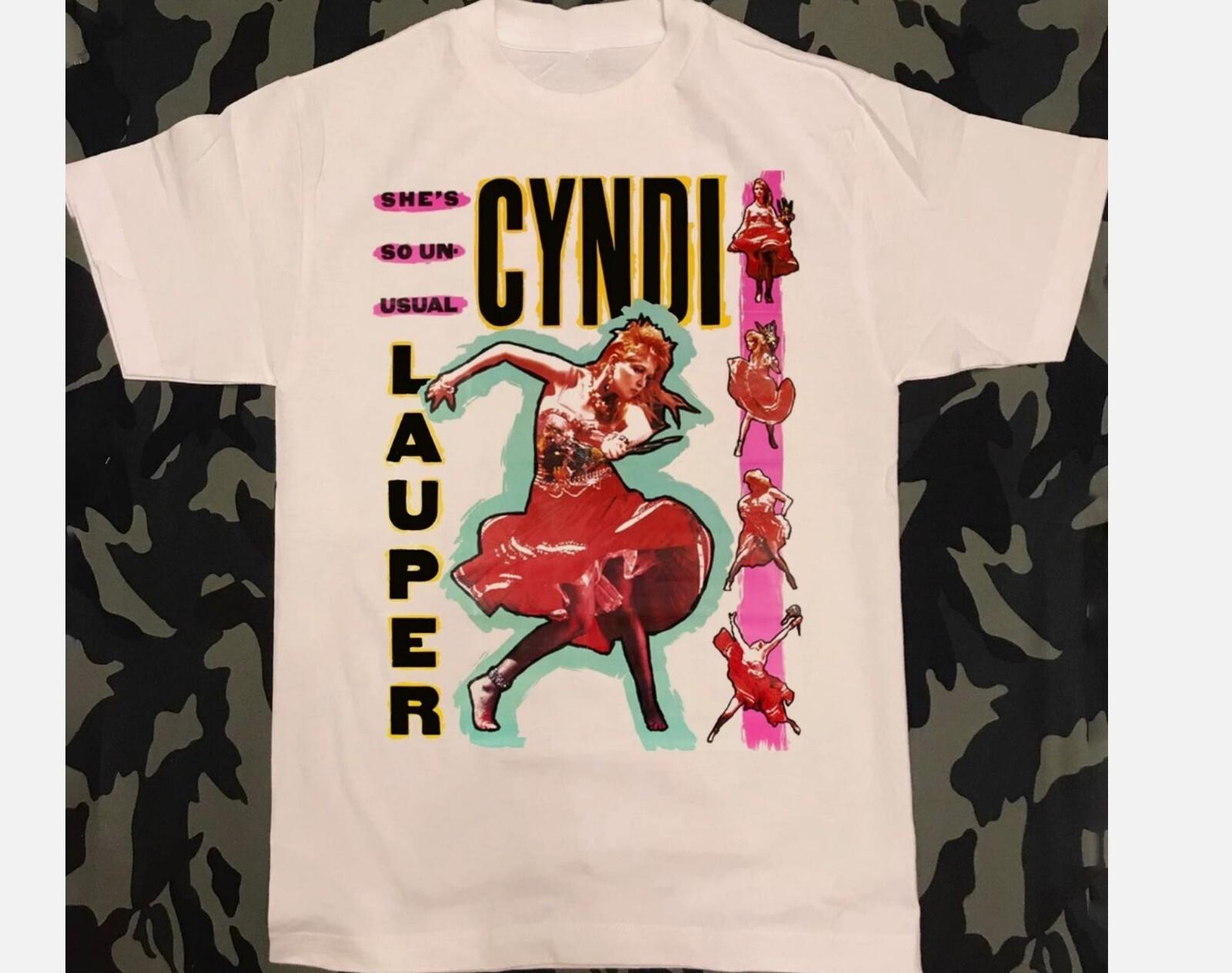 Cyndi Lauper She s So UnUsual Adult Cotton Unisex T-Shirt S To 5XL L