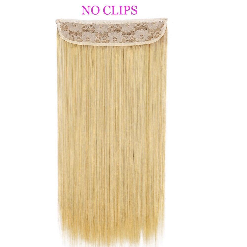 MISS WIG Extensiones de cabello sintético, sin Clips, cabello Artificial, Rubio, marrón, negro, degradado, morado, liso, pieza de cabello falso