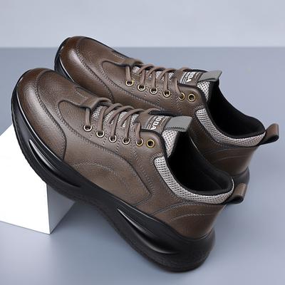 Men's Shoes Autumn and Winter Trendy Shoes 2025 New Fashion Men's Casual Sports Leather Shoes Men's Business Casual Shoes