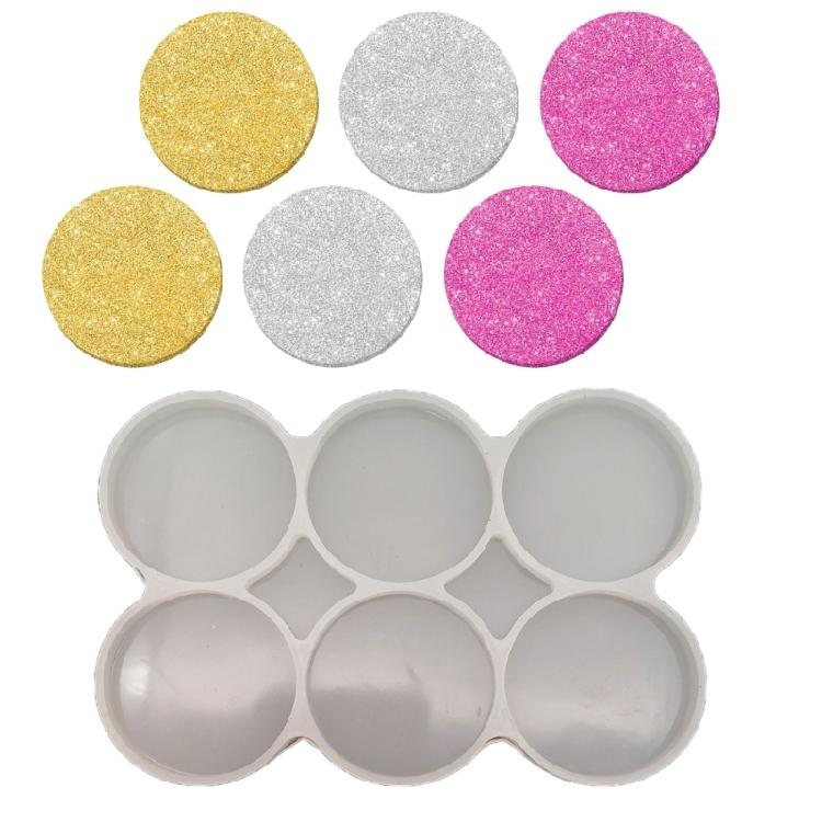 Round Drop Glue Molds Silicone Material Suitable for Making Craft Projects