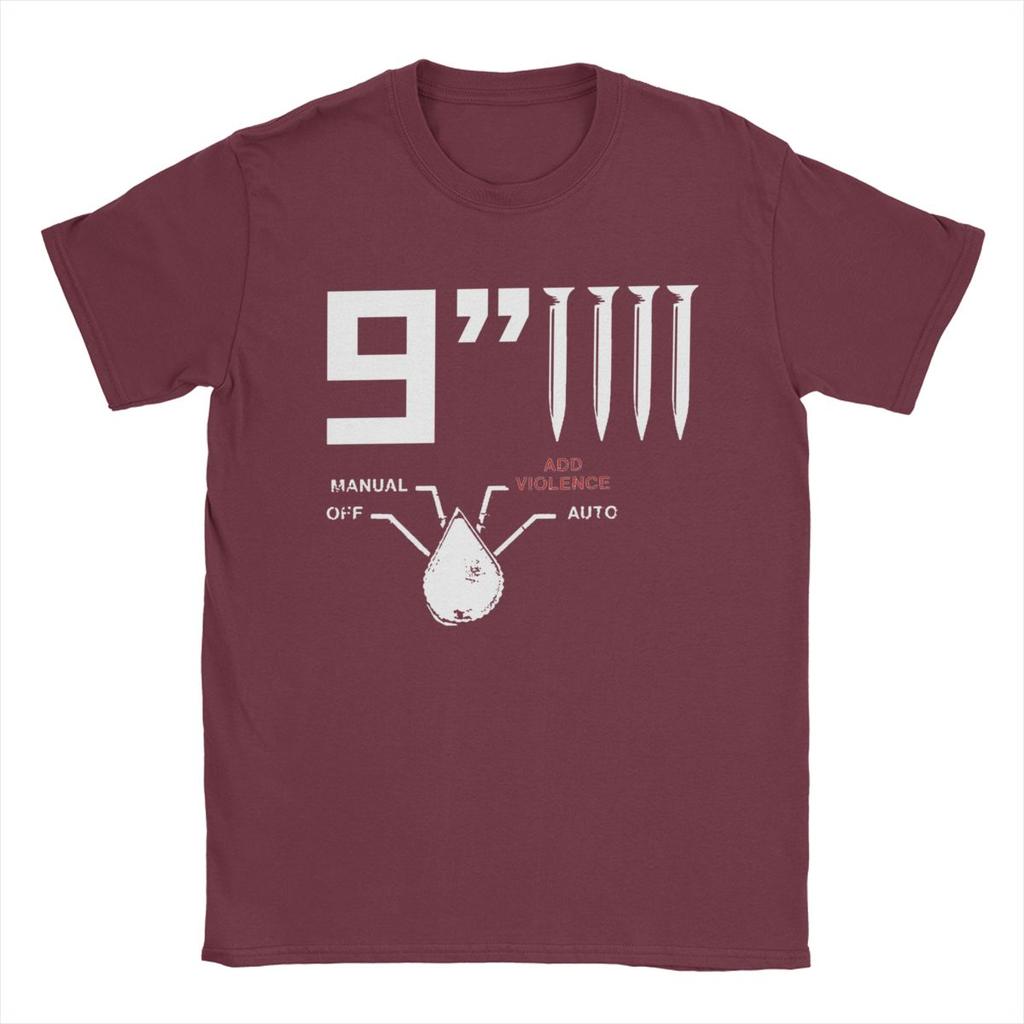 Men's NIN Nine Inch Nails T Shirt Pure Cotton Tops Novelty Short Sleeve Crewneck Tees New Arrival T-Shirts