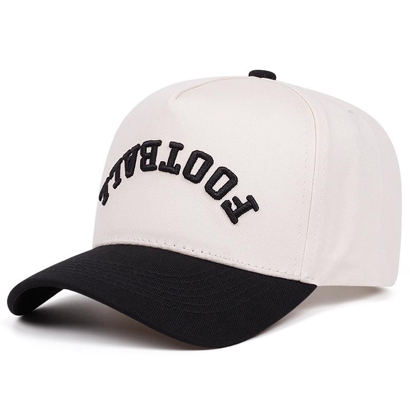 

1 FOOTBALL three-dimensional embroidery double-piece baseball cap, men s and women s outdoor sports event casual baseball cap Adjustable чёрный
