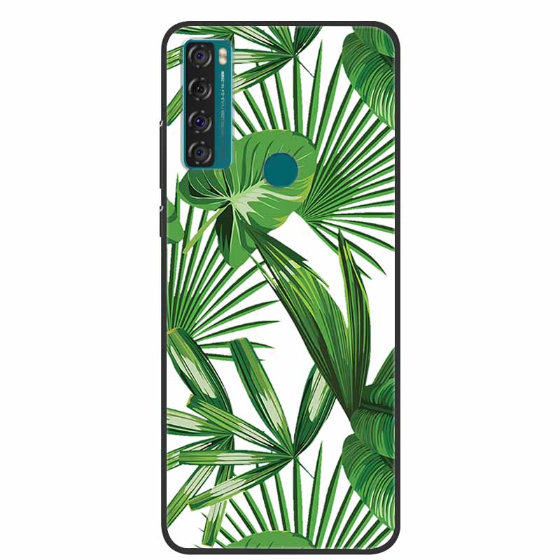 For TCL 20 SE Case Luxury Silicone TPU Soft Cover Phone Case For TCL 20 SE T671H Cartoon Funda Colourful Capa Shockproof Coque