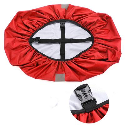 Double Buckle Reflective Rain Cover Adjustable Oxford Cloth Outdoor Bag Cover Elastic Backpack Rain Cover Outdoor Camping