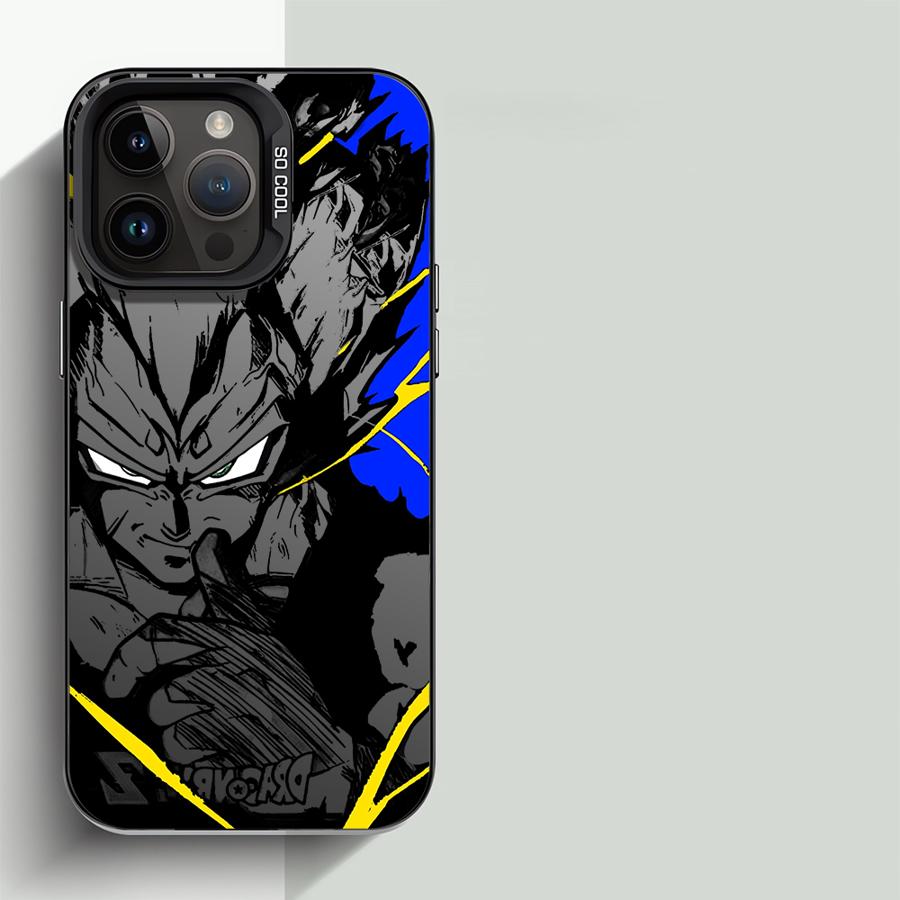 

Японське аніме DBZ Крутий чохол для Apple iPhone 16 15 11 13 14 Pro Max 12 16ProMax 15Pro Матовий захист об єктива Гальванічне покриття Чохол для телефону for iPhone 15ProMax базар кольору