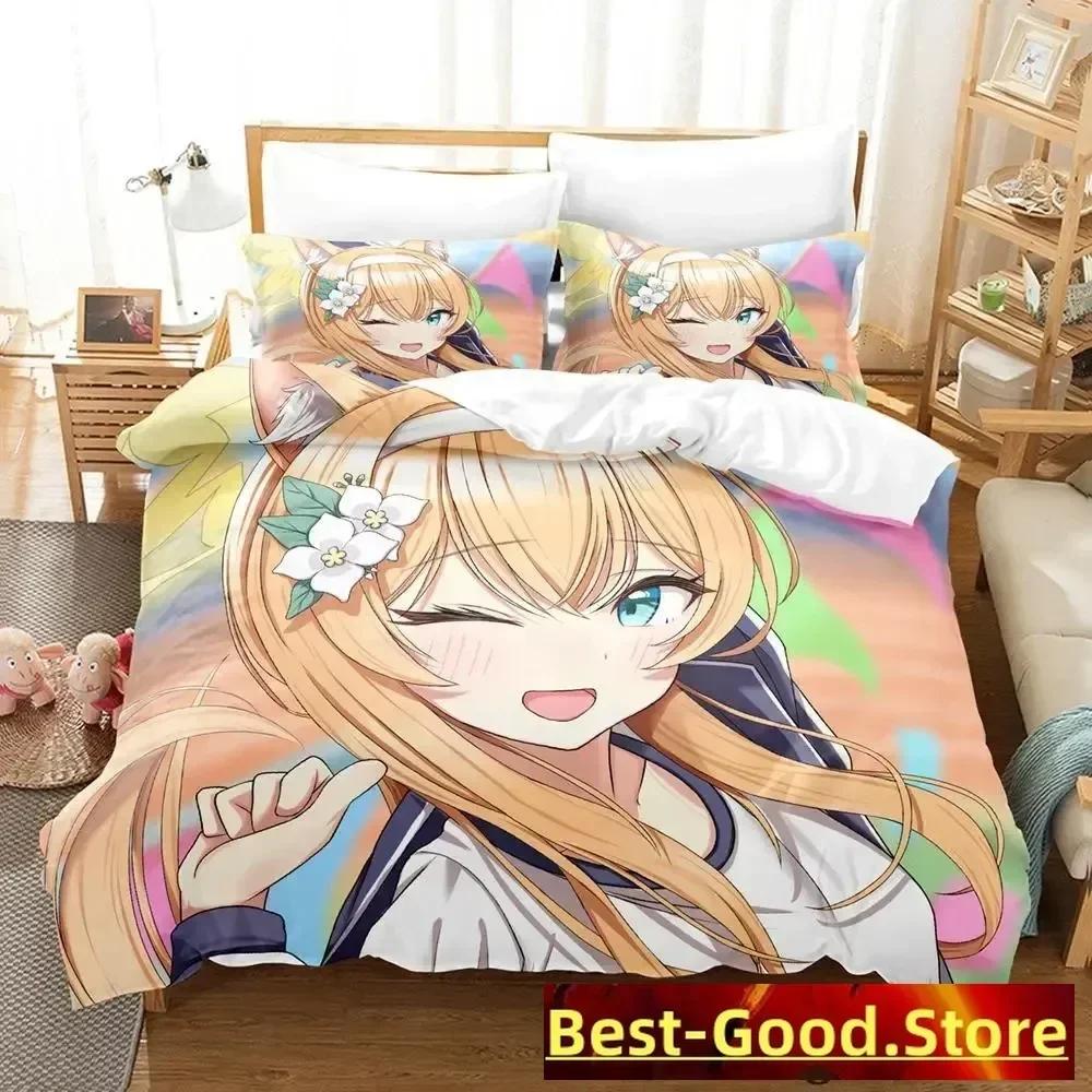 New Nekopara Ova Bedding Set Duvet Cover Sheet Printed Bed Set Pillowcase Bed Full Queen King Size Comforter Bedroom