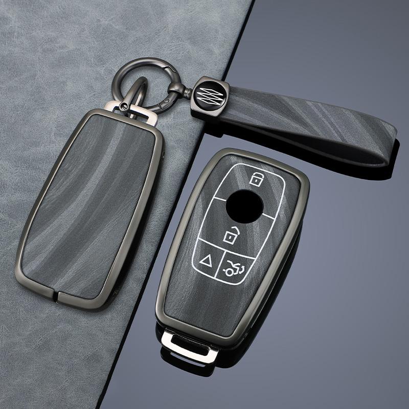 Styling Mouldings Zinc Alloy Car Remote Key Case Cover Shell For Mercedes Benz A C E S G Class GLC CLE CLA GLB GLS W177 W205 W21