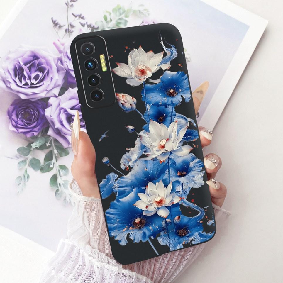 Luxury Flower Butterfly Bow Pattern Casing For Tecno Camon 17P 17 Pro Back Cover Clear Soft Silicone Phone Case For Camon17