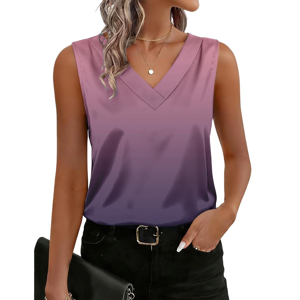 Women's Fashionable Gradient-print Tank Top