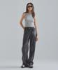 Peulaentigseobiseu Loose Vegan Leather Pants - Black