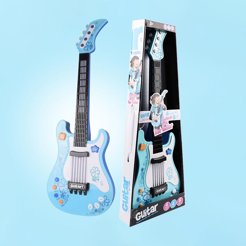 57cm Guitar Toys for Kids Play Education Musical Instrument Montessori Children Musical Instrument Early Learning Toys