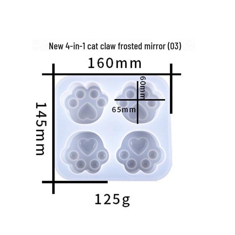 DIY Pazur kota silikonowa forma do robienia kolczyków i breloków