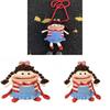Knit Bag Handwoven Cartoon Shoulder Purse For Daily Use