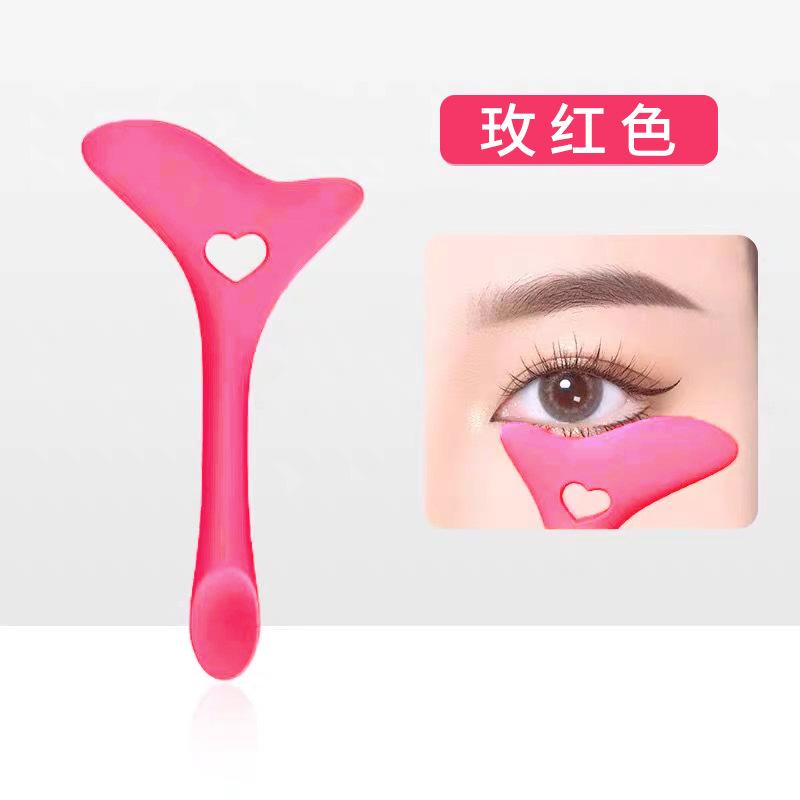Color Silicone Eyeliner Tool Lip Brush Black Makeup Eyeliner Assistant Baffle for Precision Eye Makeup Application