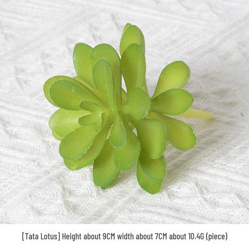 Mini Flocking Artificial Succulent Bonsai for DIY Wall Decor