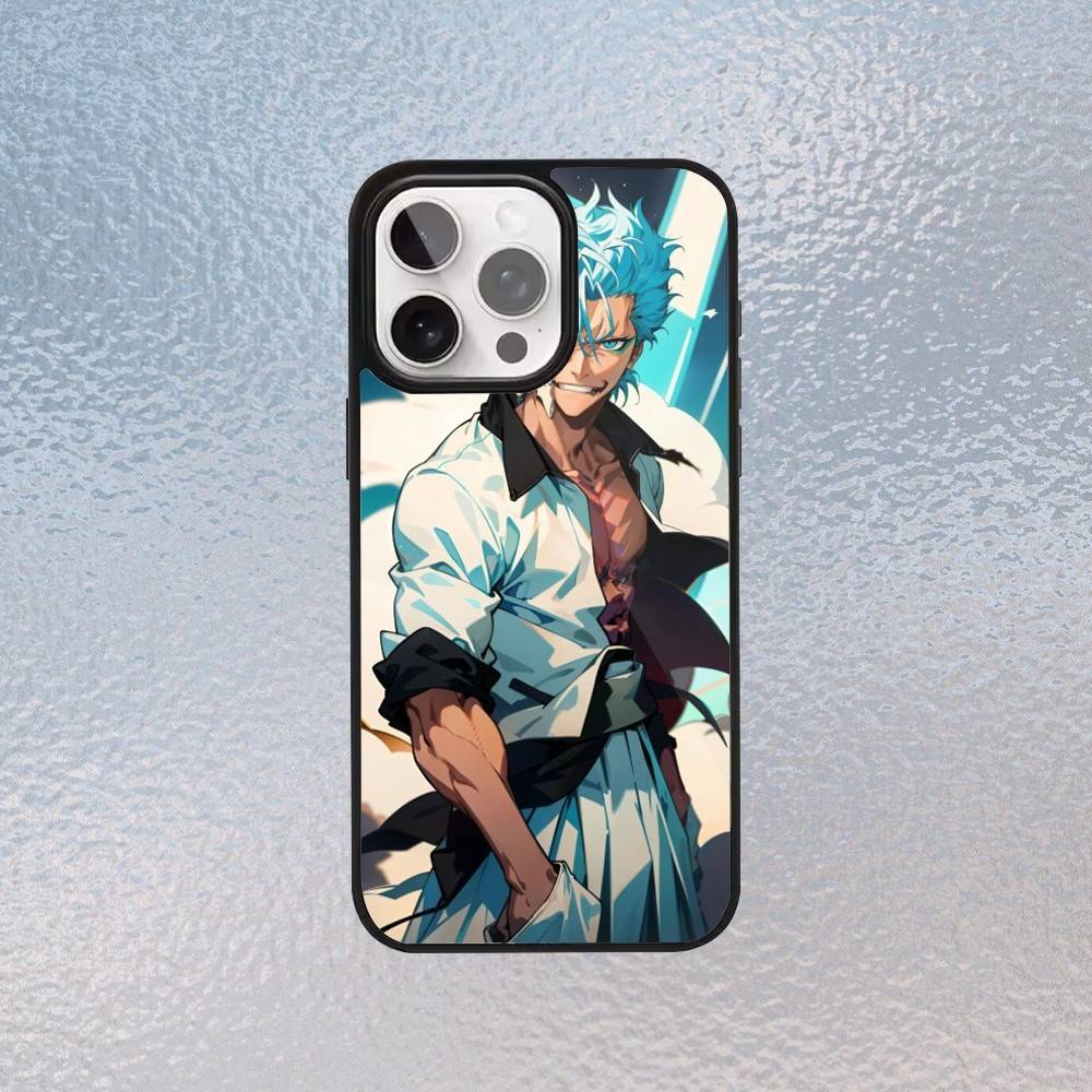 

Чехол для телефона B-Bleachs Grimmjow Jaegerjaques для iPhone 17, 16, 15, 14, 13, 12, 11 Plus, Pro Max Магнитный Magsafe Беспроводная зарядка iPhone17Pro