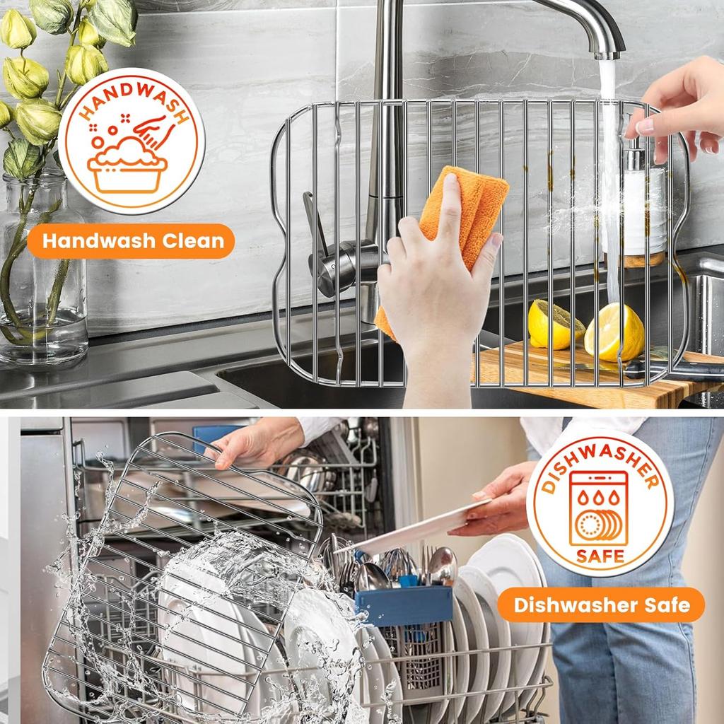 Air Fryer Replacement Parts for Ninja Foodi FG551 Smart XL Indoor Grill with Air Fry, 11.6''*7.6'' Stainless Steel Air Fryer Accessories Roasting