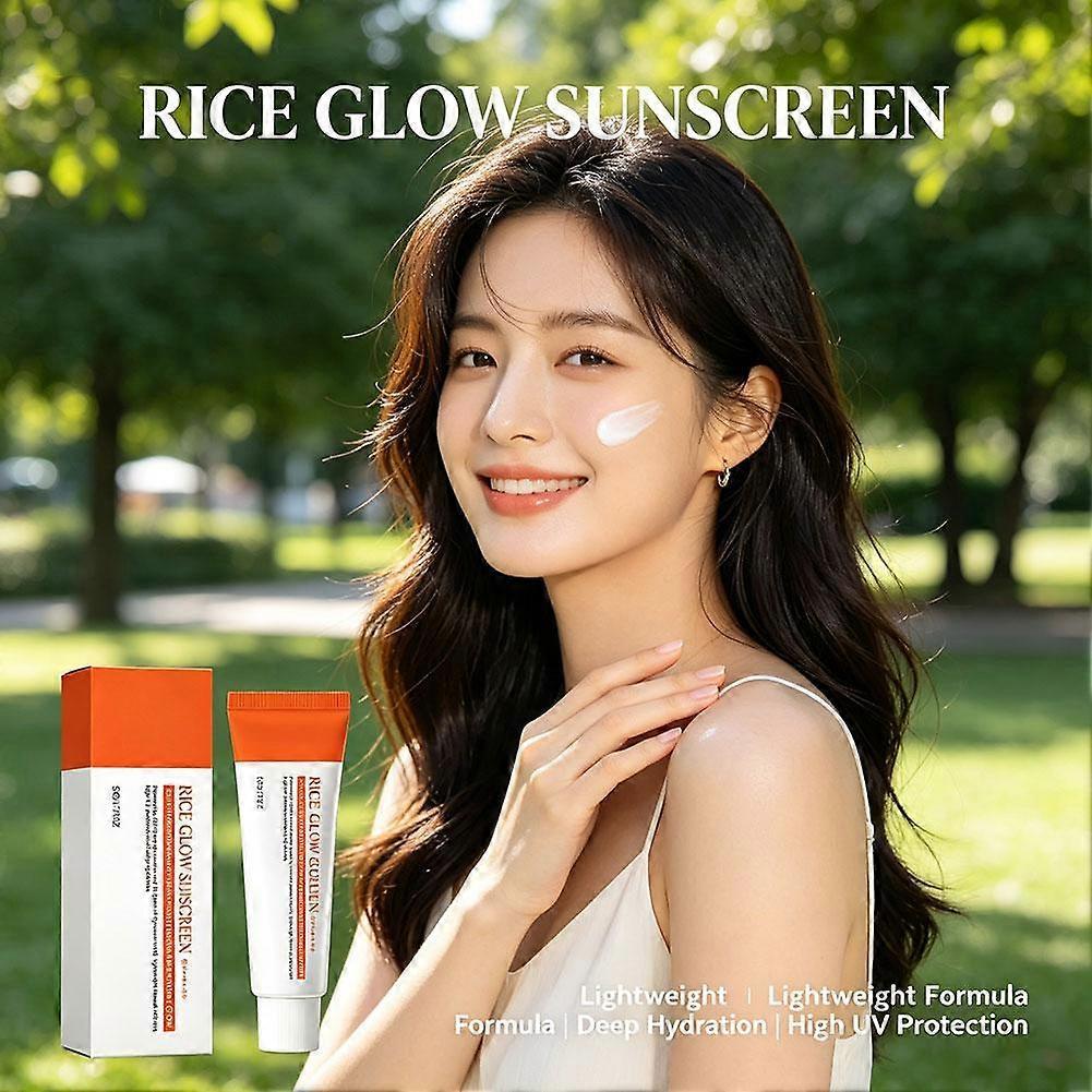 Rice Glow Sunscreen SPF50+ PA++++ Glass Skin Hydrating Moisturizer