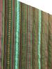 Versatile linen stripe fabric for DIY and more ethnic-inspired tablecloths, crafts, (Green, 2m)