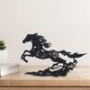 Figurină Cal Imprimată 3D Sculptură Cal Gol Stând Ornamente Cal Zodiac Birou Decor Masă Raft Casă