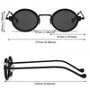 Metal Frame Small Round Sunglasses Trendy UV400 Protection Y2K Eyewear Punk Shades for Women