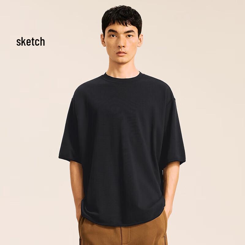 SPEEDO Herren Herbst 2024 Baumwoll-Kurzarm-Strick-T-Shirt