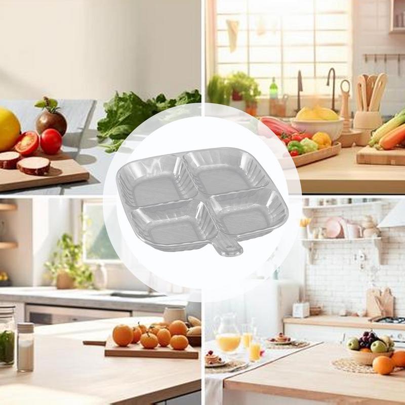 Four-grid dining tray Food grade environmentally friendly material Easy to clean Save time and effort divided seasoning plate