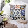 Colorful Portuguese Tile Square Pillowcase Pillow Cover Polyester Cushion Zip Decorative Comfort Throw Pillow for Home Car