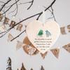 2d Christmas Sea Glass Christmas Tree Heart Shaped Decoration Ornaments