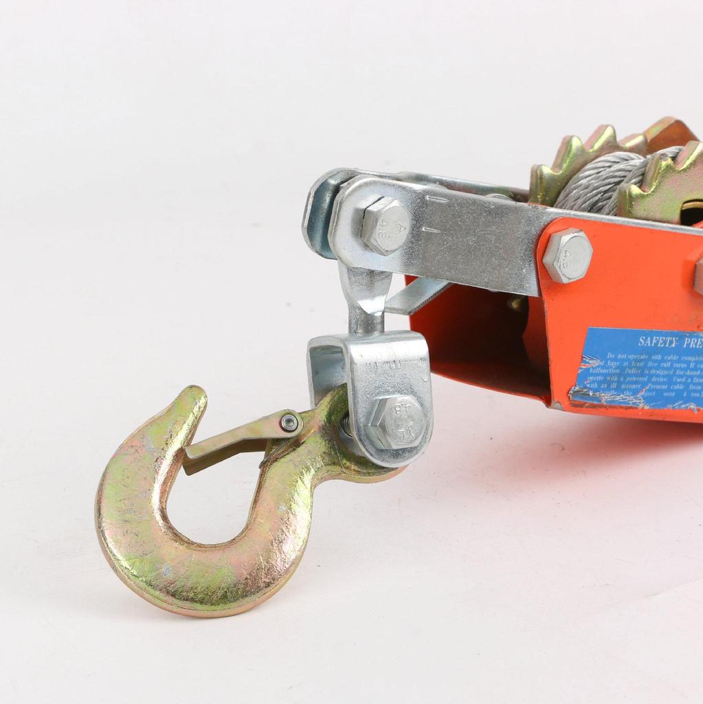 Multi-function Ratchet Hand Lever Binder - Steel Wire Rope Tightening Tool with Double Hook.