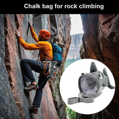 Shark Chalk Bag For Rock Climbing Animal Bouldering Chalk Bag Rock Climbers Gym Sports Chalk Pouch