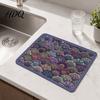 Soft Absorbent Kitchen Mat Bohemian Dish Drying Mat Super Diatomaceous Earth Drainer