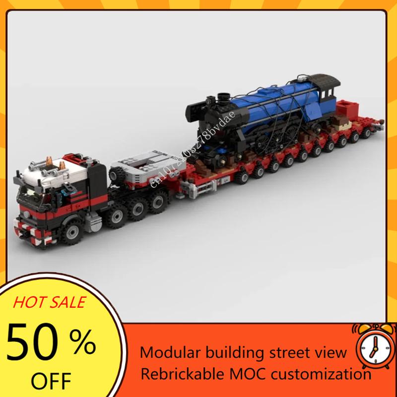 2394PCS High-Tech MOC 8x4 Semi-Tractor Model Custom Puzzles Technology Sets DIY Creative Assembly Education Toys Birthday Gifts