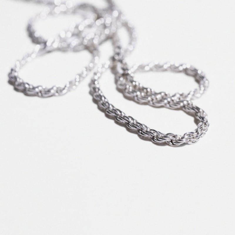Kiee Oshimu (Silver 925) 1002 Twist Silver Necklace
