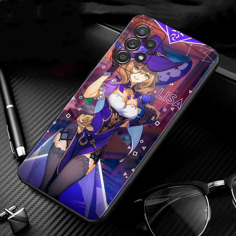 Etui na Samsung Galaxy A51 A12 A21s A71 A52 A31 A32 A02s A72 A11 A41 A22 A01 A51 5G A02 F42 Okładka Gra Genshin Impact Dziewczyna