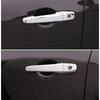 For Nissan Lafesta B35 2012 2013 2014 2015 2016 2017 Chrome Carbon Fiber Car Door Handle Cover Sticker Styling Decal Accessories