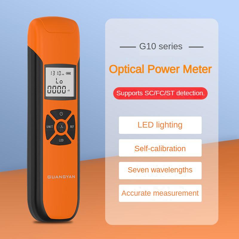 G10 Mini Fiber Optic Power Meter - High Precision USB Rechargeable Loss Detector