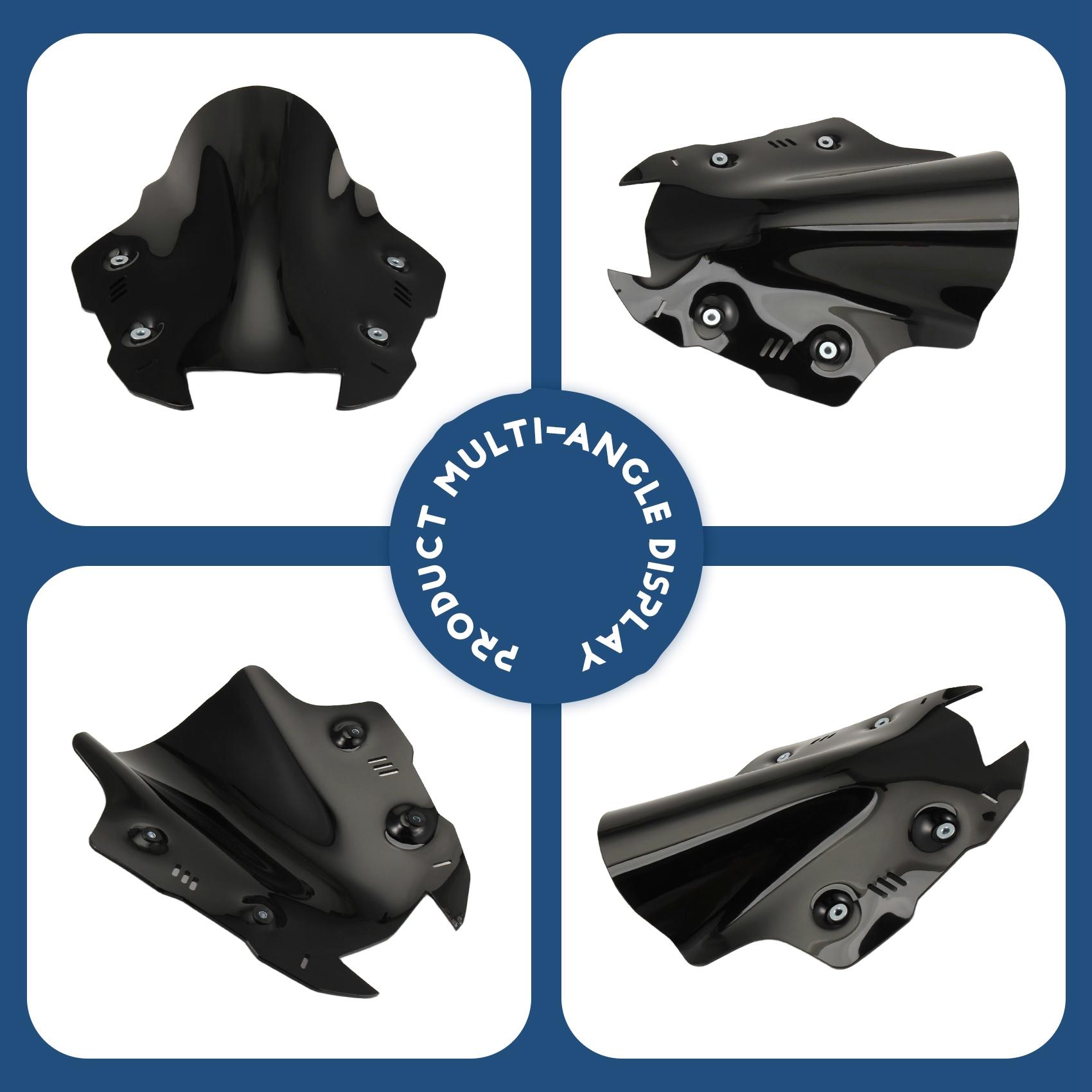 A58X-Windscreen Wind Shield Deflector Screen For Motorcycle For SYM ADXTG 400 ADXTG400 2025 Accessories чёрный