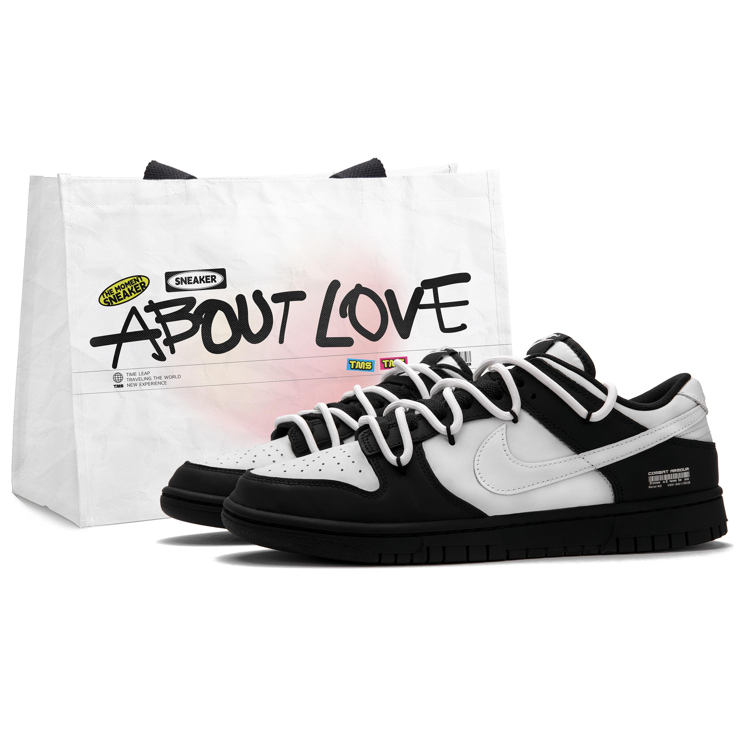 

Nike Dunk Low top Skateboard Shoes Unisex Black White DD1391-100(Team62-) 45