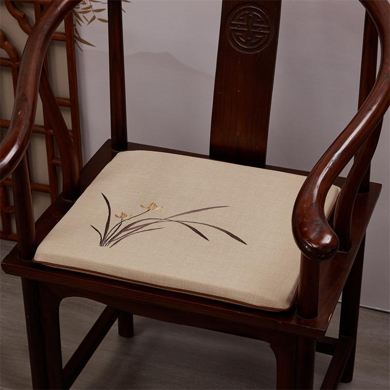 Chinese Style Cushion Mahogany Furniture Sofa Seat Cushion Taishi Circle Chair Tea Chair Non-slip Back Cushion