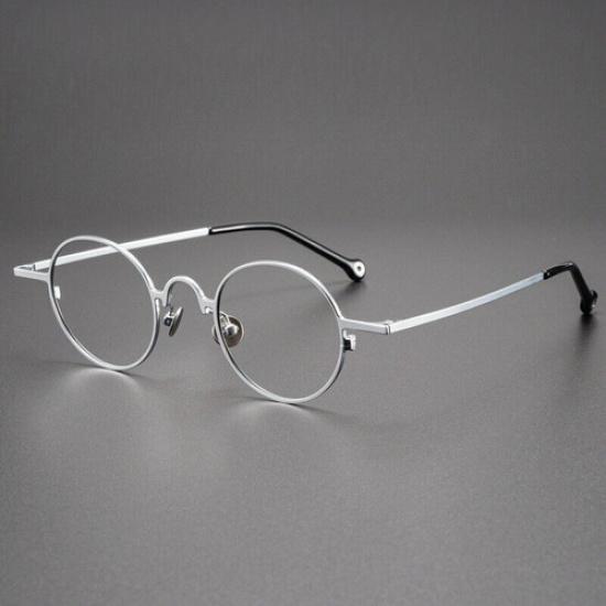 Retro Round Pure Titanium Spectacles Japan style Eyeglass frames Vintage Glasses