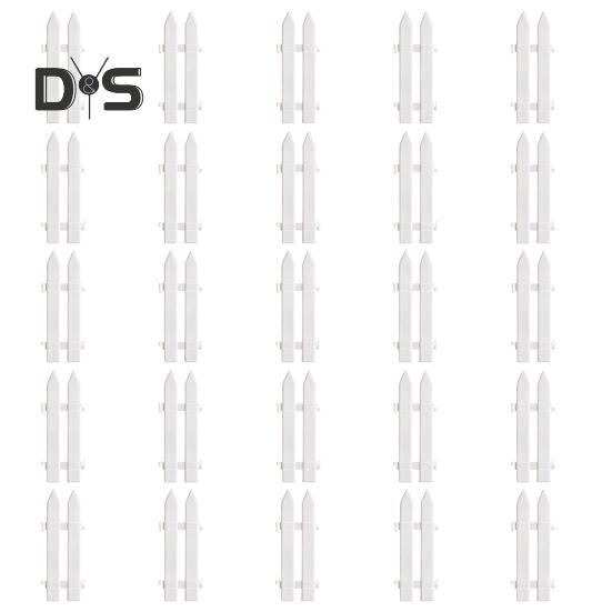5/10/25 Pcs Christmas Fence White Picket Fence for Xmas Tree Easy Assembly Reusable Christmas Fence for Holiday Indoor Decoration