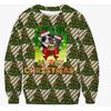 Christmas Pattern Cute Cat Dog Surroundings Autumn Winter Long Sleeved Fashionable Casual Loose Women's Pullover