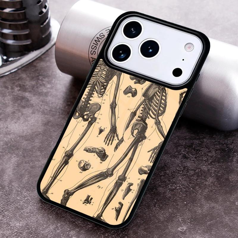 Medical Human Anatomy Phone Case for iPhone 17 16 15 Pro Max Air 14 13 12 11 Plus Shockproof Capa Cover