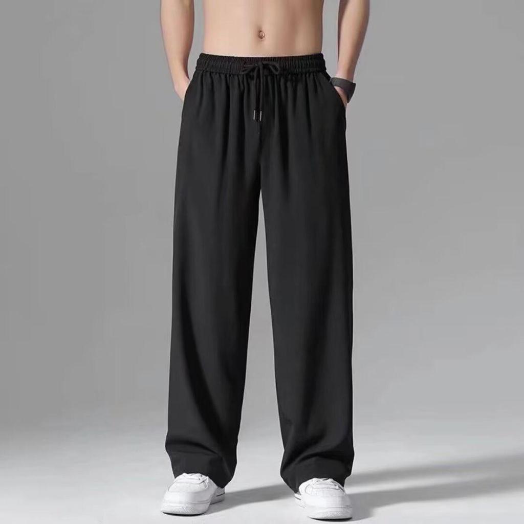 Herren Sommer Eis Seide Weite Beine Schnelltrocknende Hose - Strapazierfähig, Leicht und Bequem.