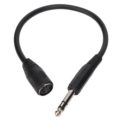 Plug-and-Play DIN 5-Pin-Buchse auf 6,35-mm-Stecker Audio-Verlängerungskabel für Musikinstrumente