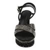 Salvatore Ferragamo Sonya Suede Platform Sandals Black