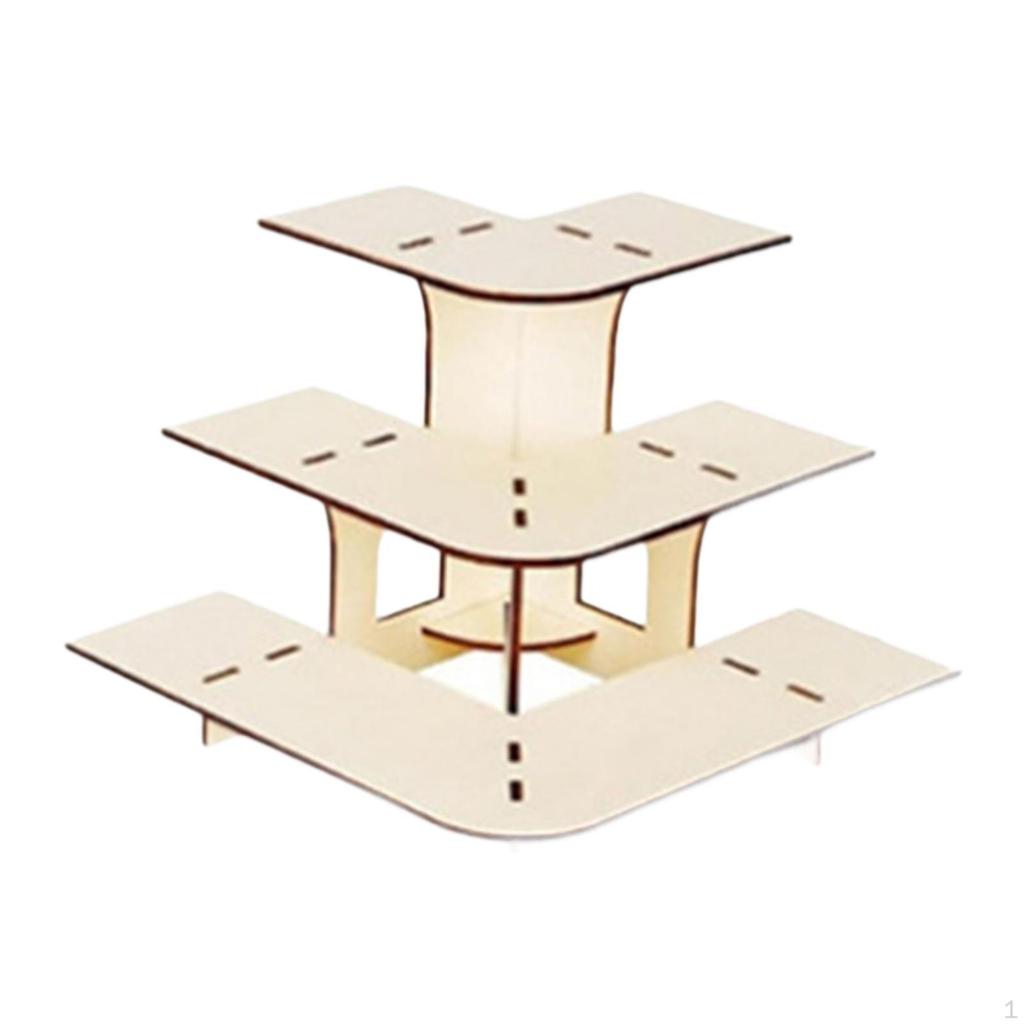 3 Tier Corner Display Rack with Shelves for Craft Shows And Markets